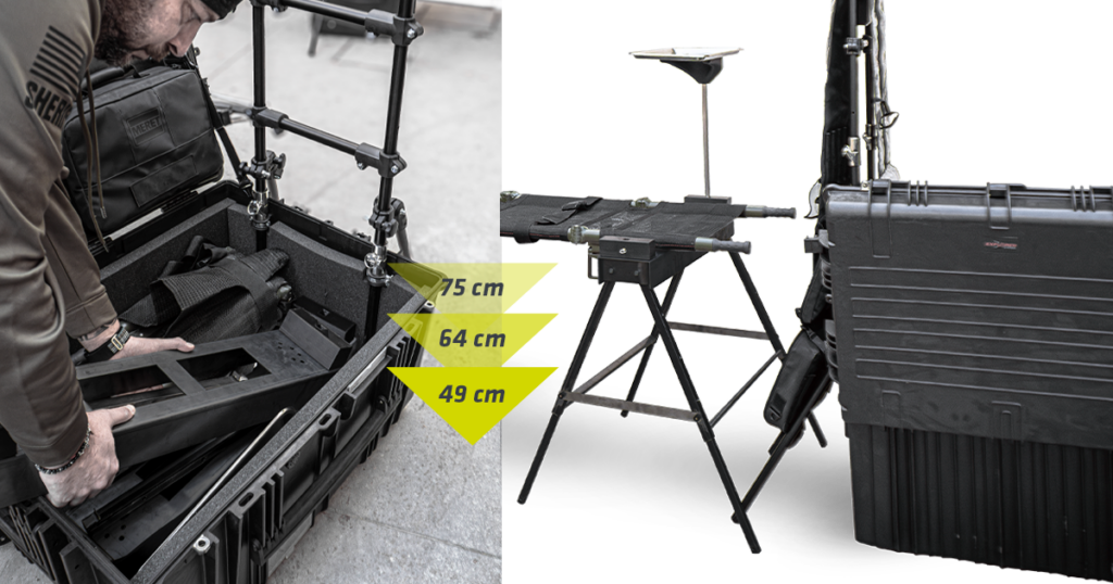 Posto Medico Avanzato portatile supporto regolabile barella supporto regolabile barella